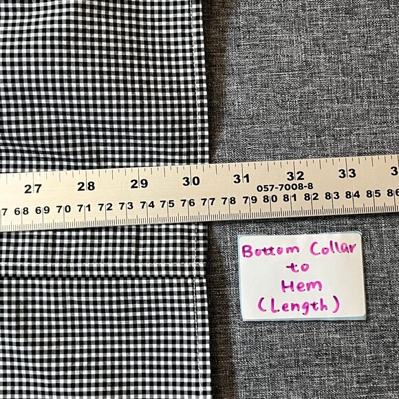 Fred Perry Gingham Check Cotton Button Down Long Sleeve Shirt - Men's Size XL - Picture 11 of 12